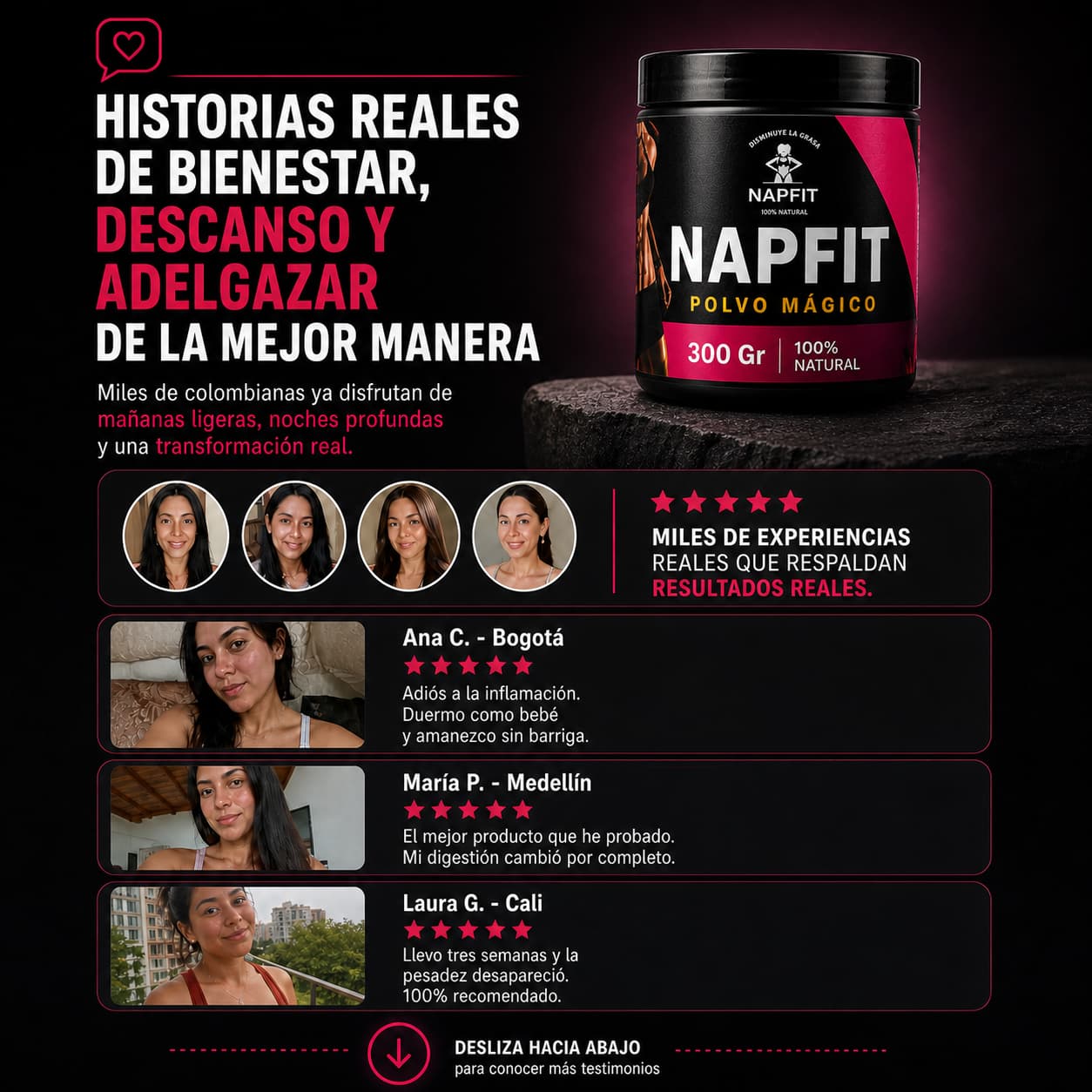 NAPFIT: Abdomen Desinflamado, Energía Diaria y Descanso Reparador (300g)