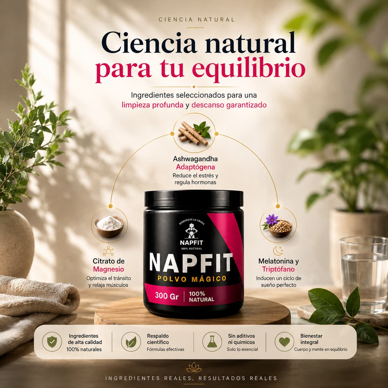 NAPFIT: Abdomen Desinflamado, Energía Diaria y Descanso Reparador (300g)